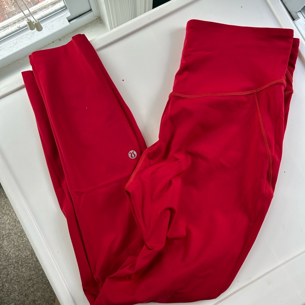 lululemon athletica Red Leggings